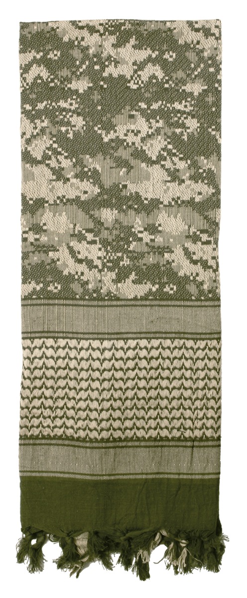 Rothco Digital Camo Shemagh Tactical Desert Keffiyeh Scarf - Acu Digital Camo