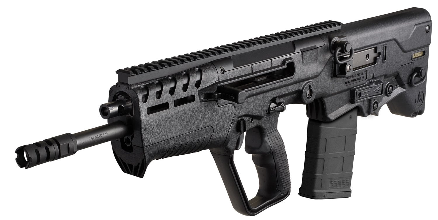 IWI Tavor 7 Restricted State Model .308 Win/7.62 Semi-Automatic Gas Piston Action Rifle, Black - T7B1610