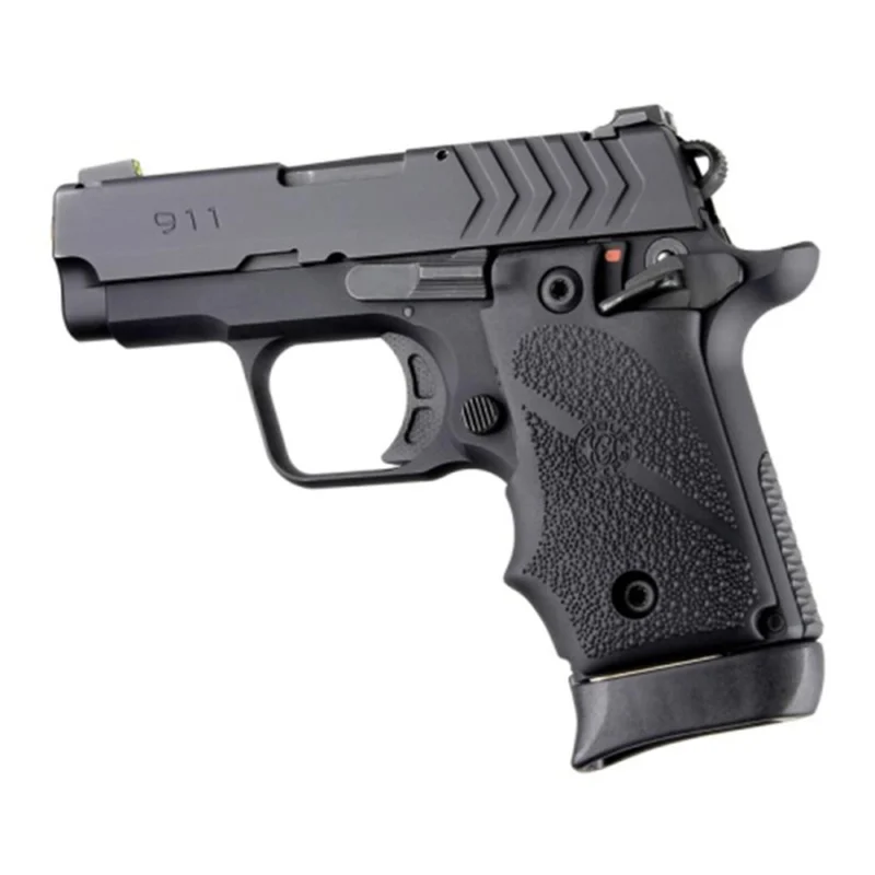Hogue Overmolded Rubber Grip for Springfield 911 .380 Ambi Safety Black
