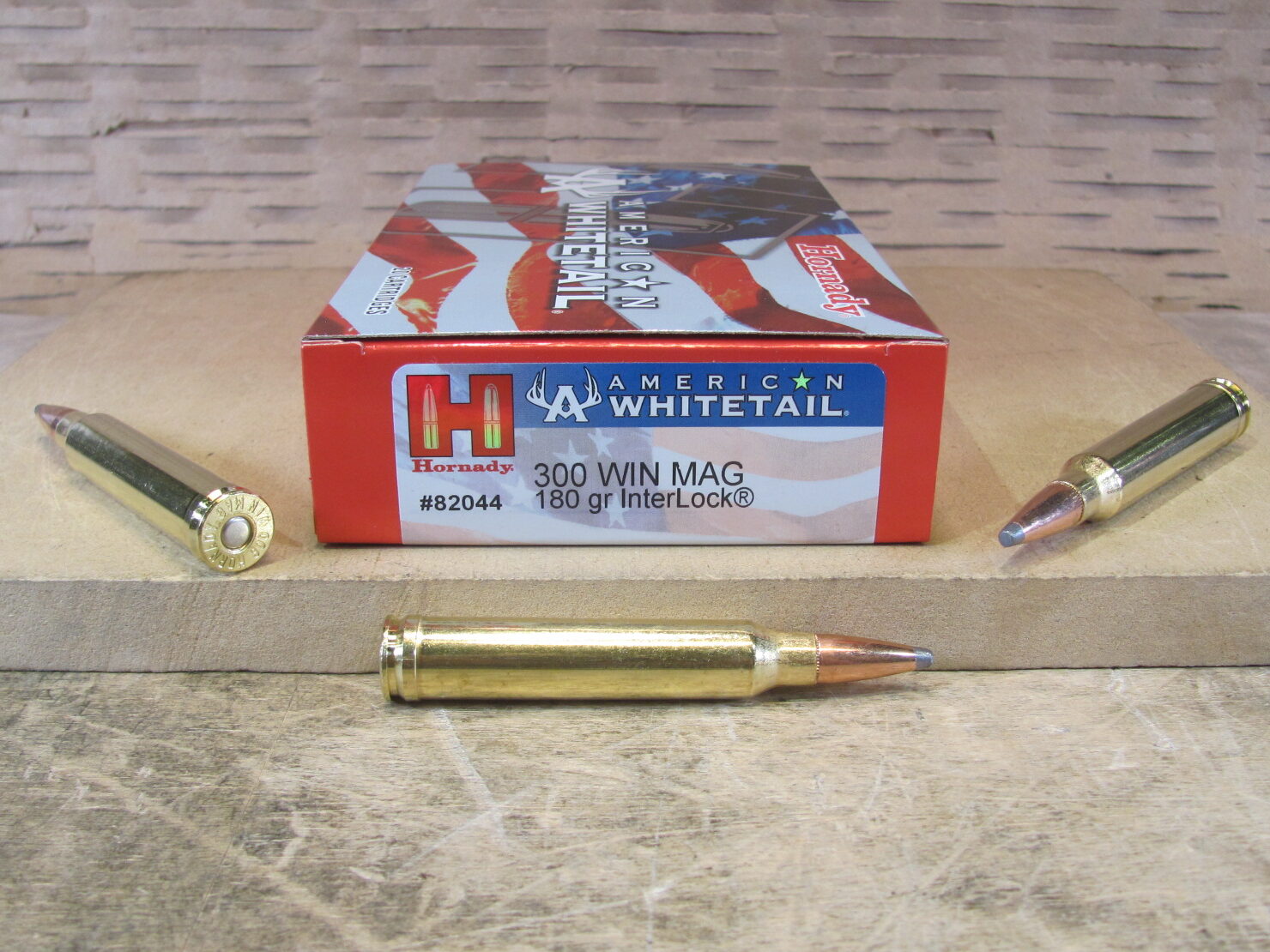 200 Round Case – 300 Winchester Magnum 180 Grain InterLock Hornady American Whitetail Ammo – 82044