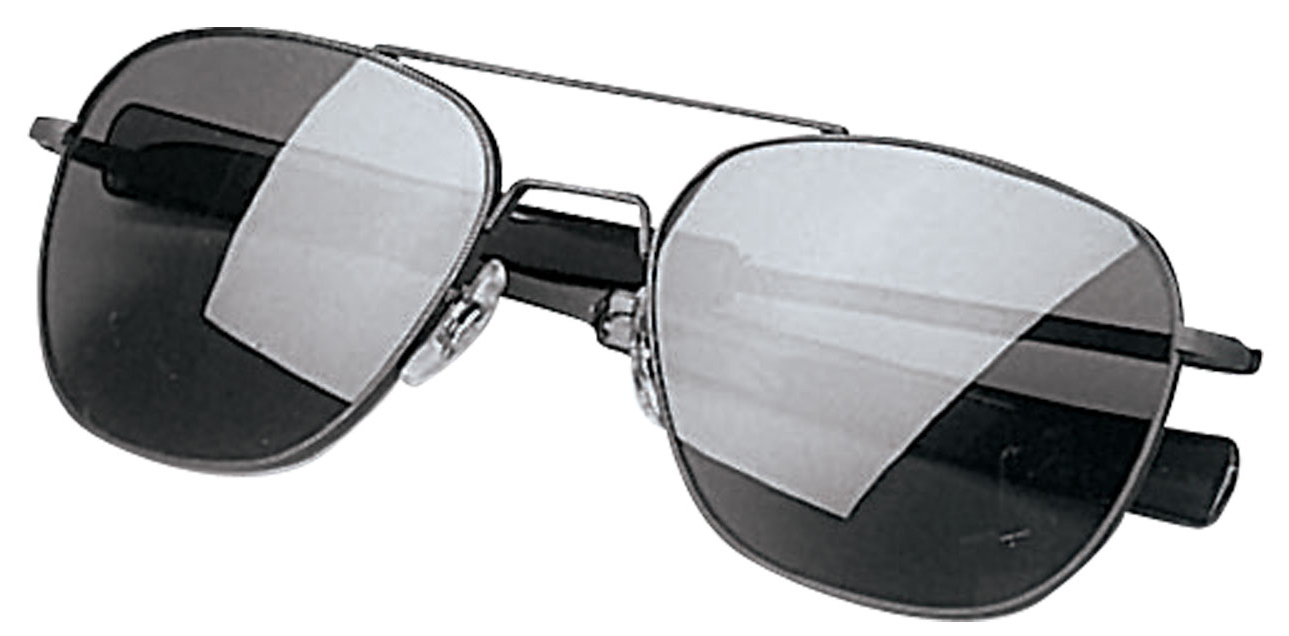 Rothco G.I. Type Aviator Sunglasses - Black - Smoke, 58 Mm