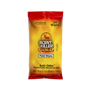 Wildlife Research Center Scent Killer Gold Hand and Field Wipes Unscented 24PK