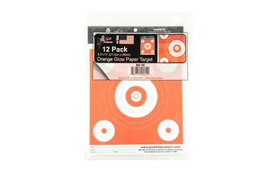 PROSHOT 6" BULLSEYE DAY GLOW ORANGE