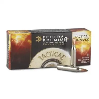 Federal 223 Rem Ammunition TRU LE223T1 55 Grain Bonded Soft Point 20 rounds