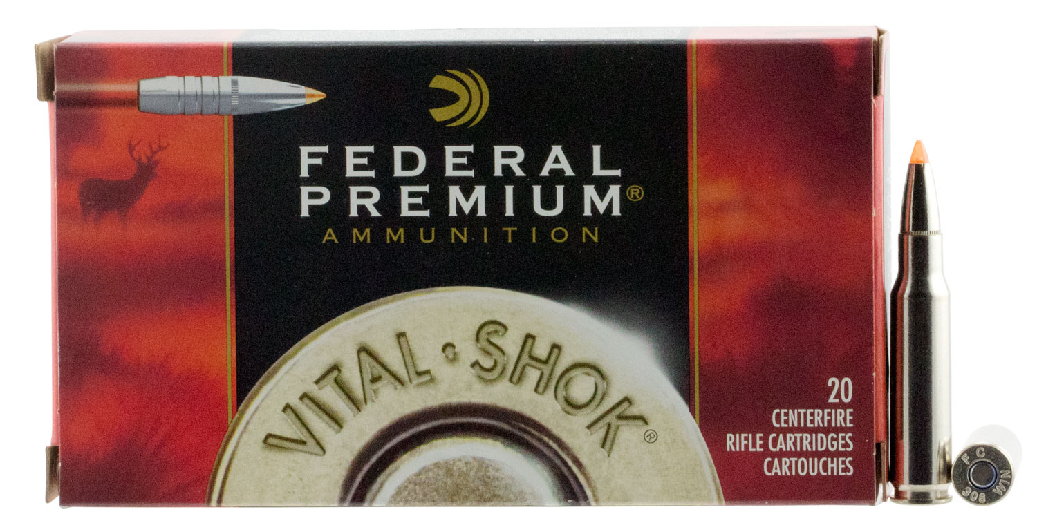Federal Premium 180 gr Trophy Bonded Tip .308 Win Ammo, 20/box - P308TT1
