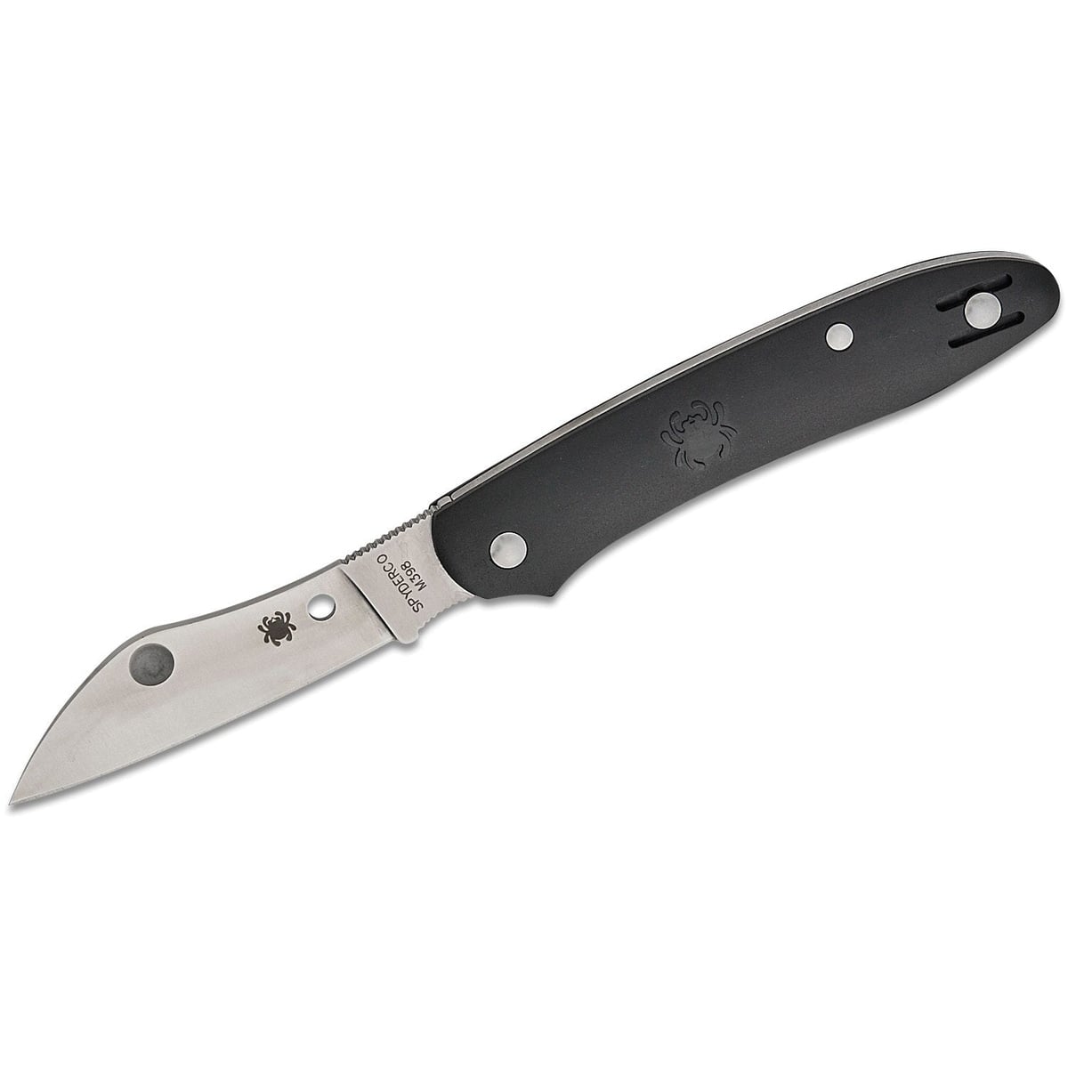 Spyderco Roadie XL Slipjoint Sheepsfoot Knife, Black - C267BKP