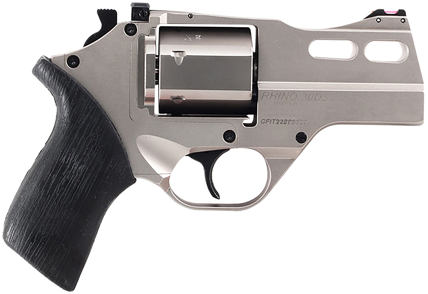 Chiappa Rhino 30DS 357Mag Revolver, 3" Barrel, Nickel Finish