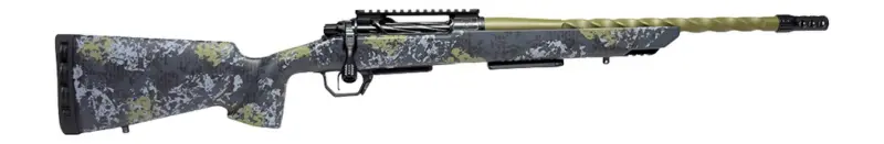 Horizon Firearms HRF-VE2-65CM-22R Venatic 2 6.5 Creedmoor 22" Sage Green Spiral Fluted Threaded Barrel, Black DLC Receiver w/Picatinny Rail, Arca Rail Forend, Artic Moss Iota EKO X Carbon Fiber Stock