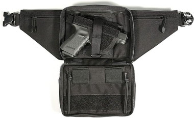 Blackhawk Urban Carry Fanny Pack Gun Holster & Belt Loops, Black, Medium