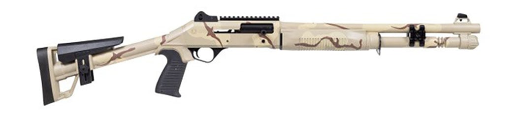 Panzer M4 Tactical 12 Gauge 18.5" 5rd Semi-Auto Shotgun, Desert Camo Cerakote - PAM4TSNDCSS