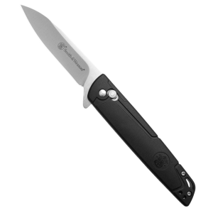 Smith-Wesson Smith & Wesson 24/7 Crossbar Folding Knife 3-1/4" Drop Point Blade Black