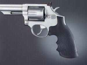 Hogue Monogrip Grips for Taurus Medium and Large Frame Revolvers Square Butt Black Rubber 66000