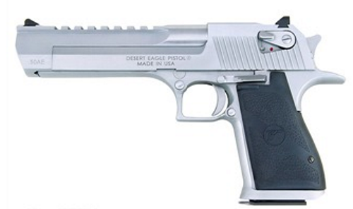 Magnum Research DESERT EAGLE 357M BRUSH CHROME BRUSHED CHROME|BLK RUBBER GRIP