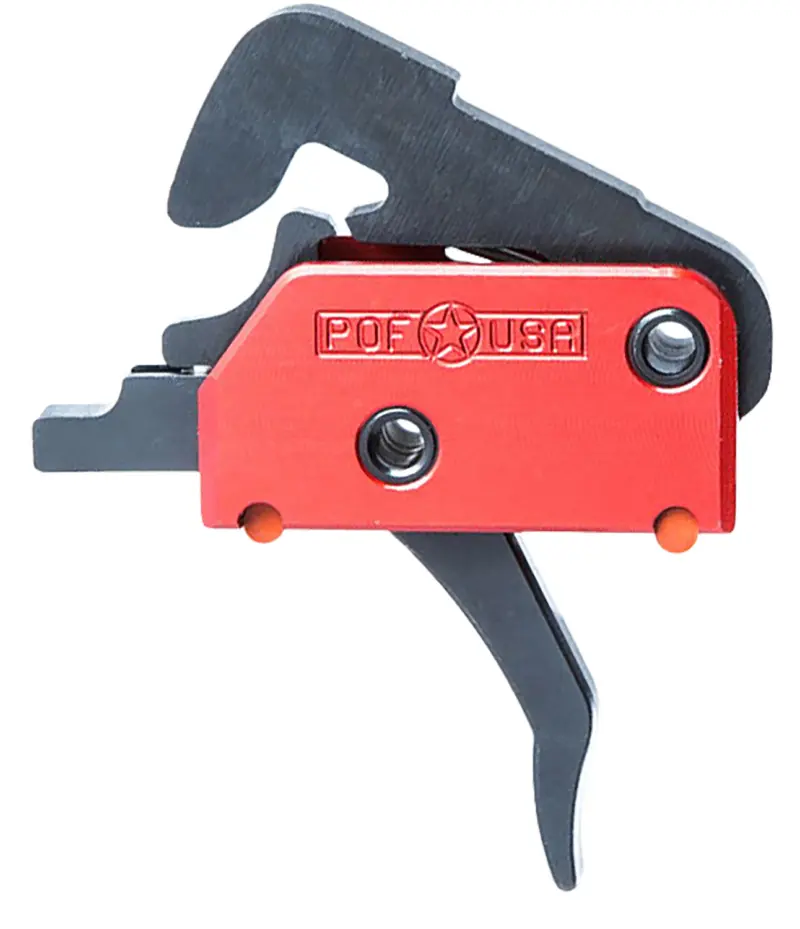 Patriot Ordnance Factory 00516 EFP Two-Stage Straight Trigger with 4 lbs Draw Weight Black Hardcoat Anodized Finish for AR-Platform
