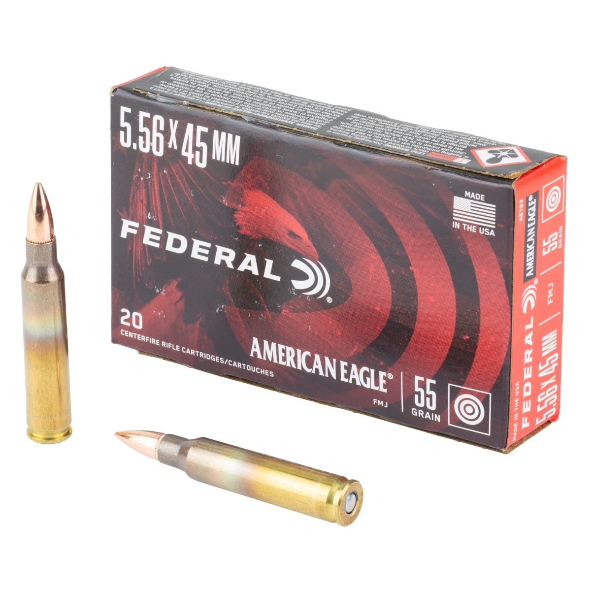 FEDERAL AE 5.56X45 55GR FMJ-BT – 20RD 25BX/CS - No Credit Card Fees - Low, flat rate shipping