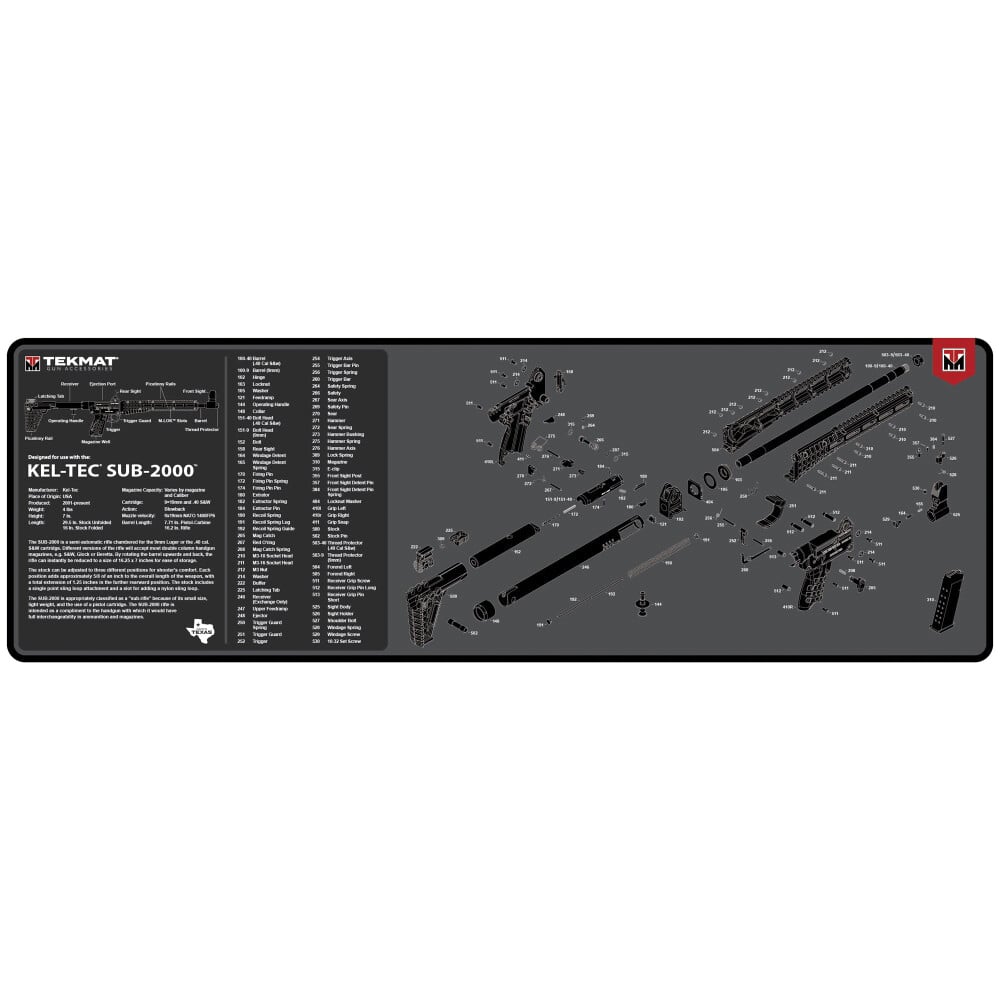 TEKMAT 36" x 12" Cleaning Mat, Black