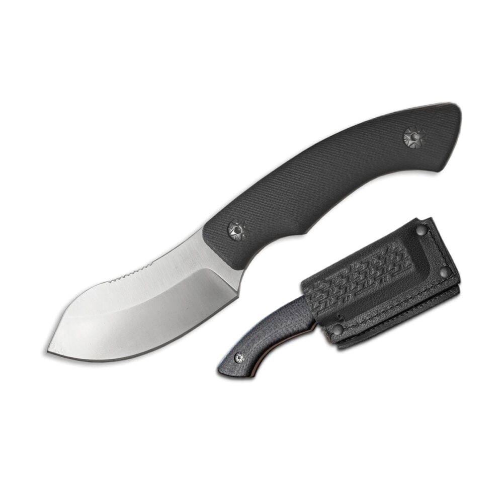 American Buffalo Knife & Tool Fixed Knife Full Tang, Black