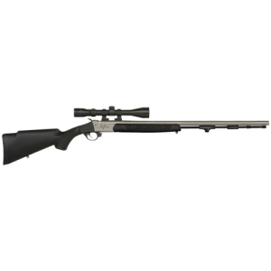 TRADITIONS Pursuit XT 45Cal 26" Muzzleloader w/ 3-9x40mm Scope - Stianless / Black