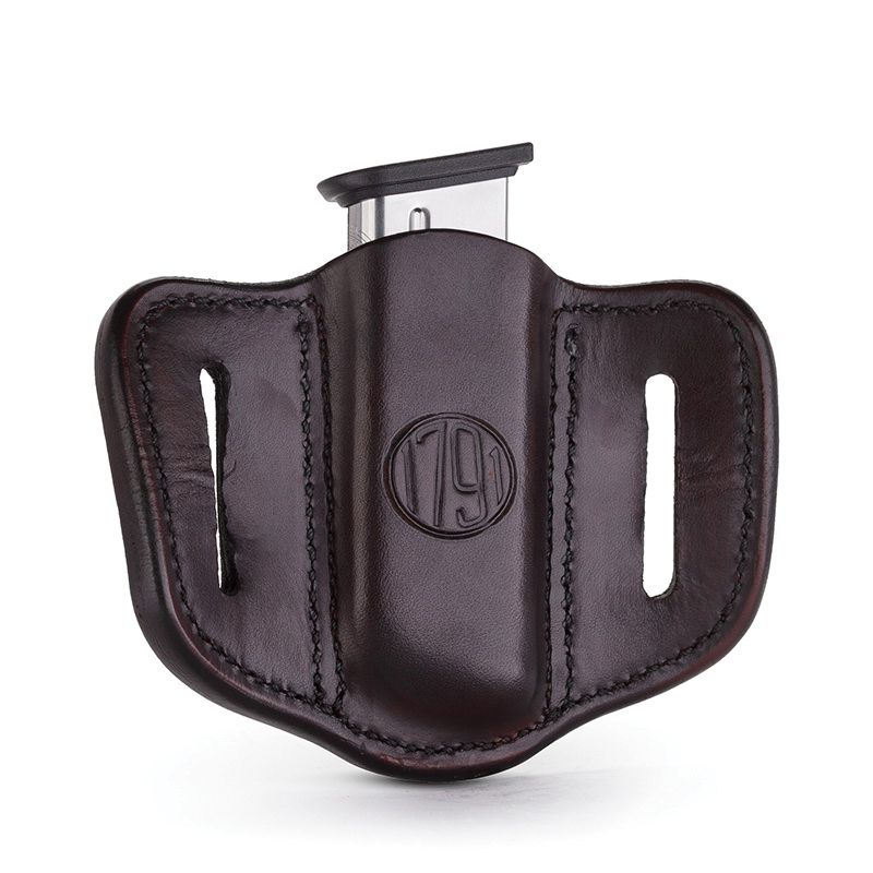 1791 Gunleather MAG1.1 Single Magazine Holster, Signature Brown - MAG11SBRA