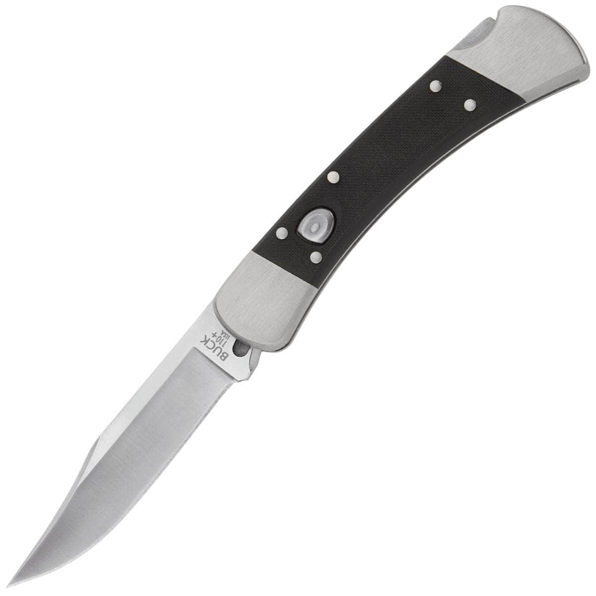 Buck 110 Elite Auto Folding Clip Point Knife, Black - 0110BKSA-B