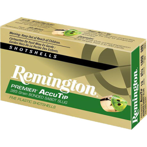 Remington Ammunition PRA12 Premier 12GA 2.75\" 385 GR Slug Shot - 5sh Box