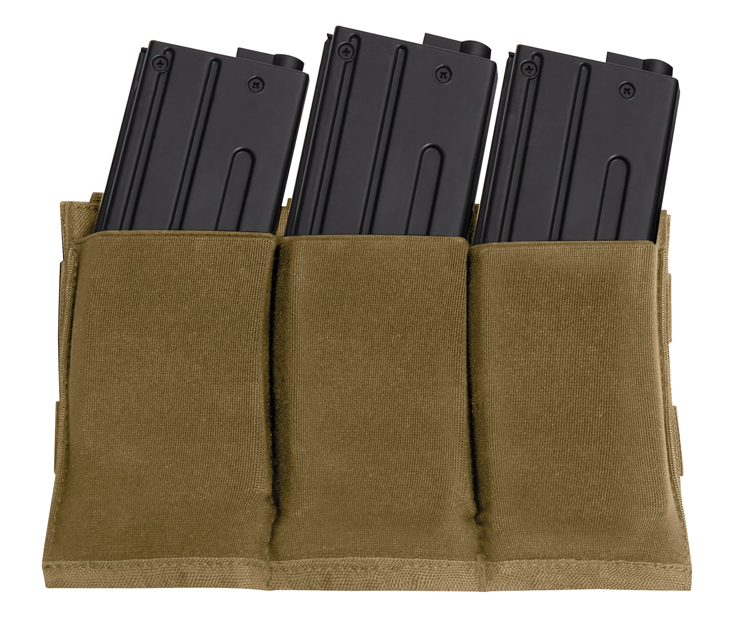 Rothco Lightweight 3 Mag Elastic Retention Pouch - Coyote Brown