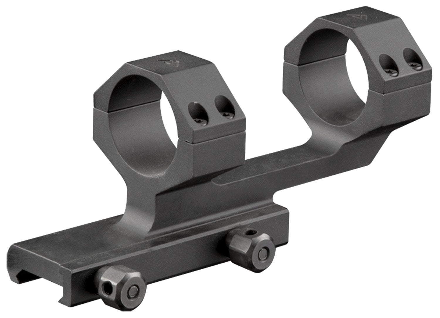 Aim Sports 30mm High 6061 Aluminum 1-Piece Cantilever Scope Mount, Anodized Black - MTCLF317