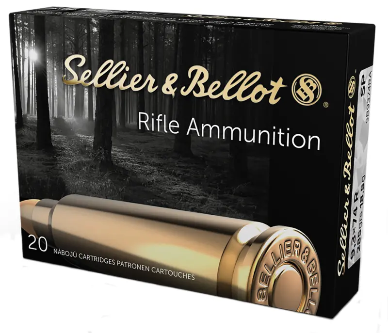 Sellier Bellot SB9374RA Rifle 9.3mmx74R 286gr Soft Point 20 Per Box/18 Case