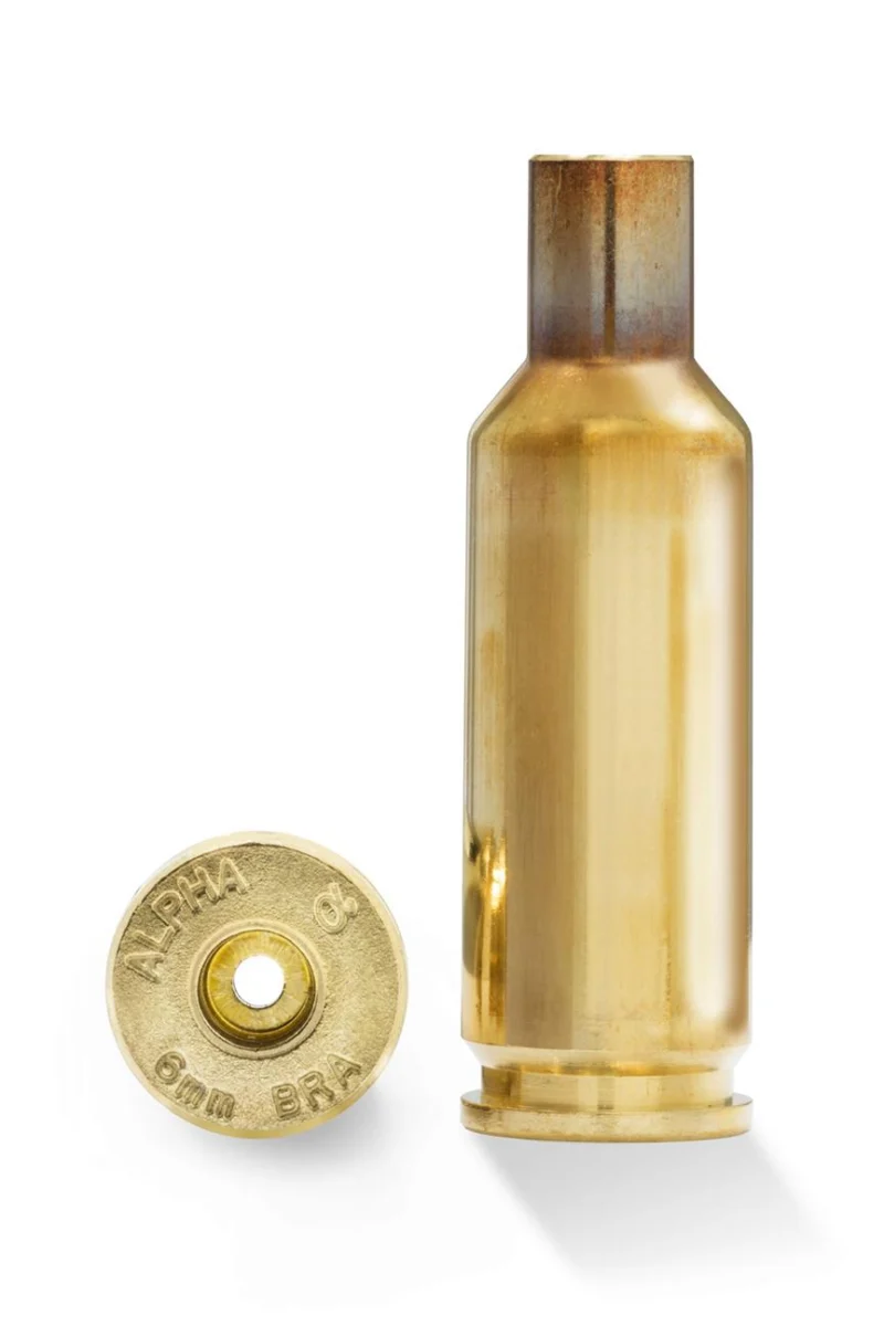 Alpha Munitions Ultra Premium Unprimed Brass Cartridge Cases 6 BRA (Ackley Imp)- Small Rifle Primer Pocket 100/Box