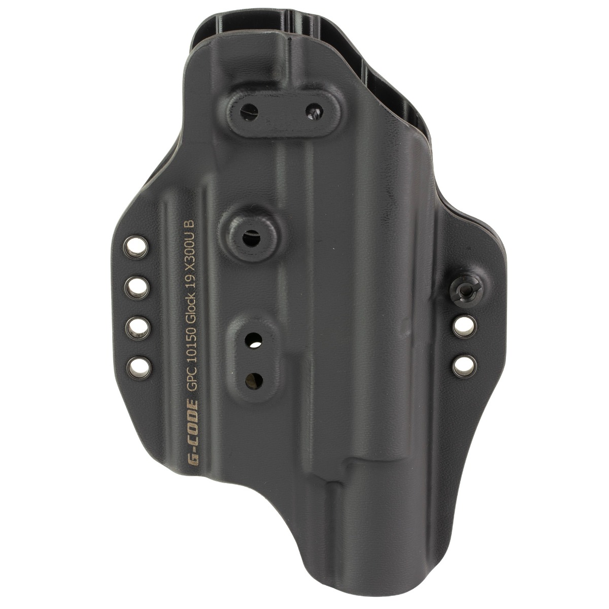 G-Code GPC/Prime Carry Glock Gen 3-5 G19/G19X/G45 IWB/OWB Holster Ambidextrous Kydex, Black
