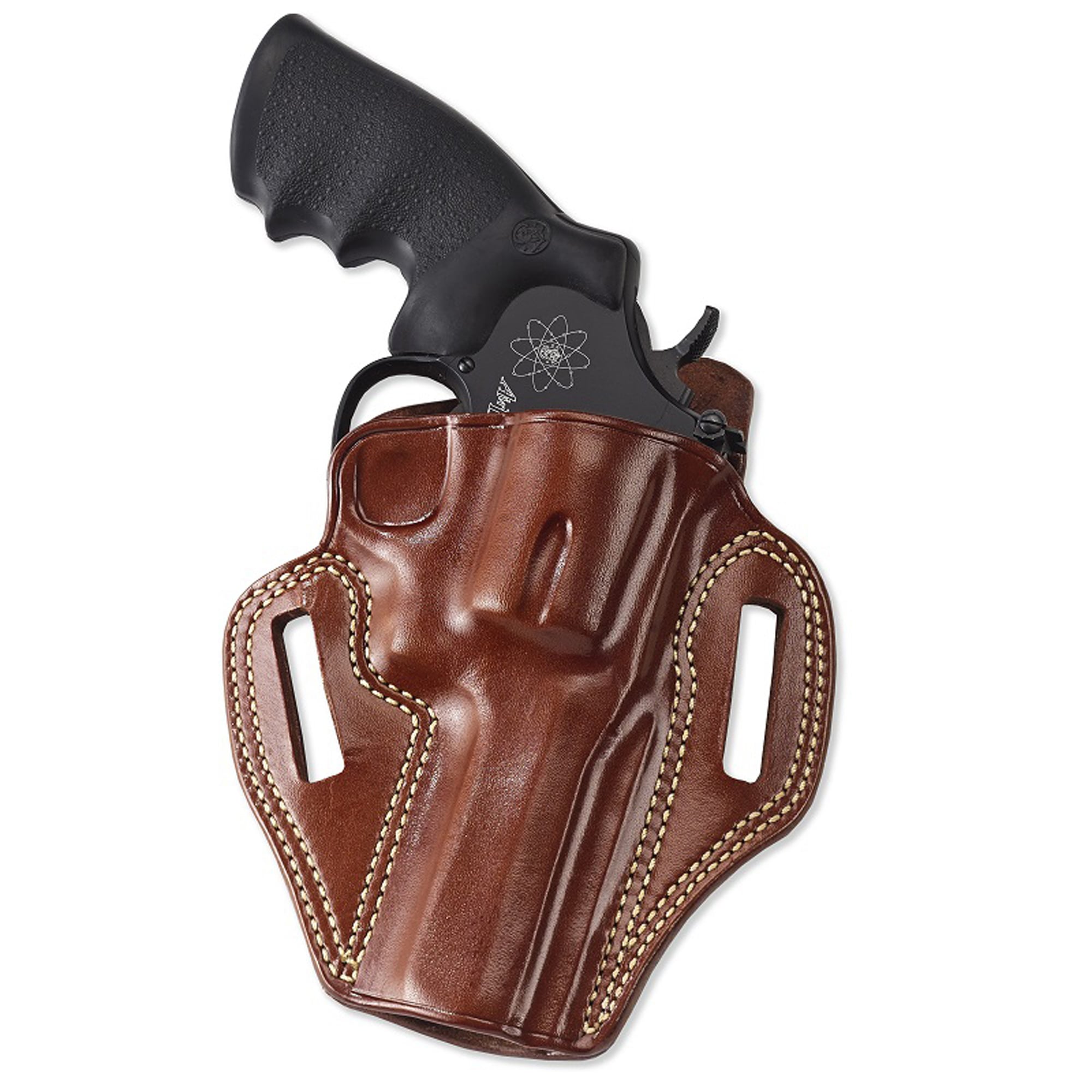 Galco Combat Master Belt Holster, Fits Glock 43x, Right Hand, Tan Leather