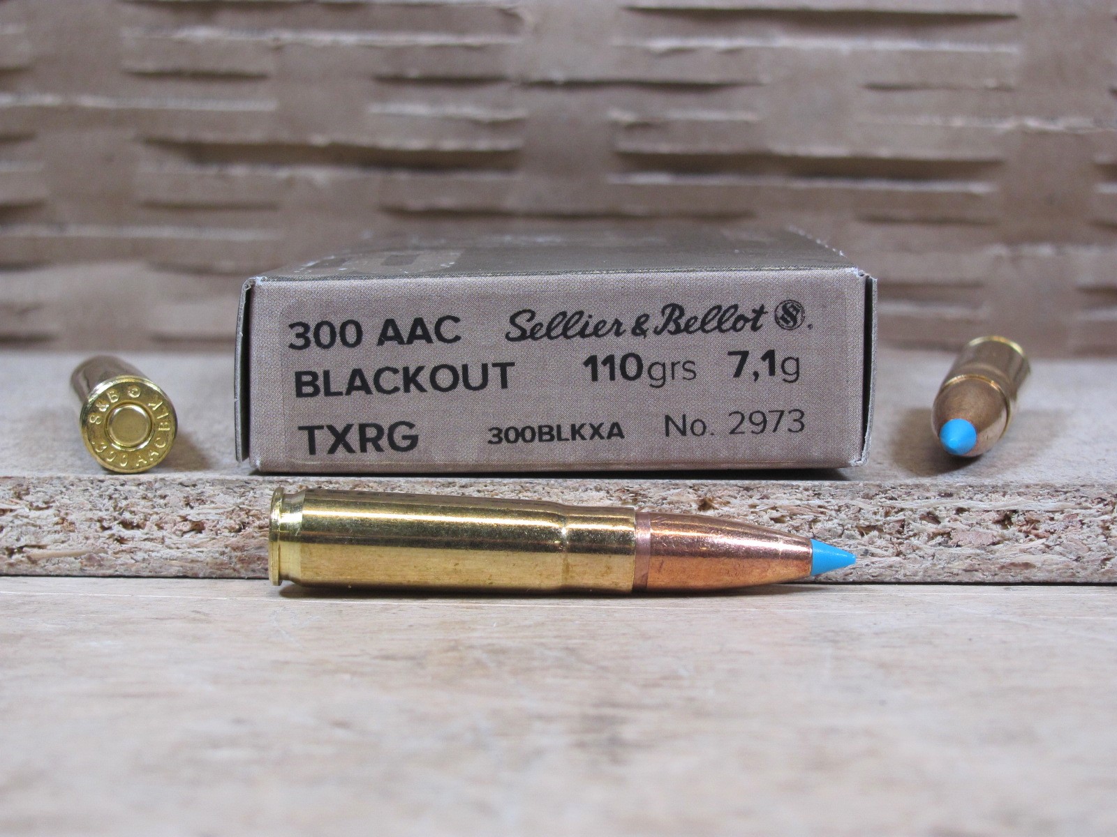 1000 Round Case – 300 AAC Blackout 110 Grain TXRG Sellier Bellot Exergy Ammo – SB300BLKXA