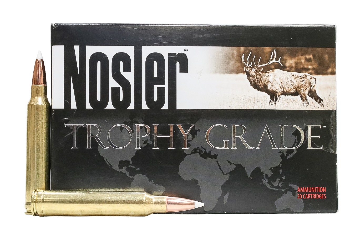 Nosler Trophy Grade 300 Win Mag 180 grain AccuBond Rifle Ammo, 20/Box - 60059