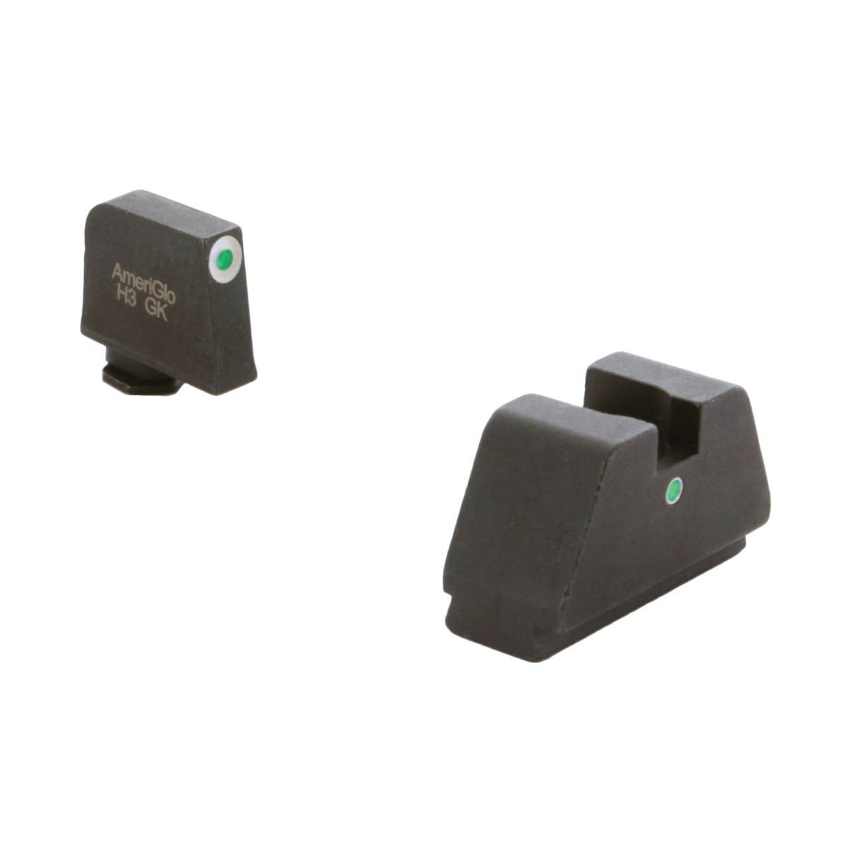 Ameriglo Night Sight Set Front/Rear, Green/White/Green