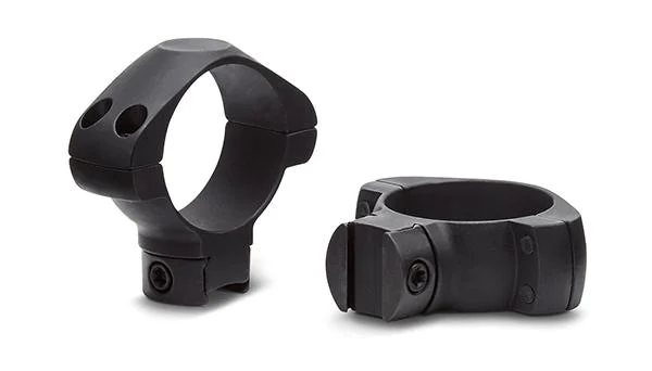 Konus 2-Piece Steel Riflescope Rings for Airguns .22 Rails 30mm Medium - Black