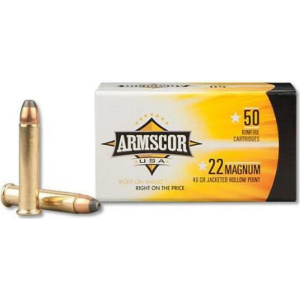 Armscor FAC22M1N 22 Winchester Magnum 40 GR Jacketed Hollow Point - 50 Round Box