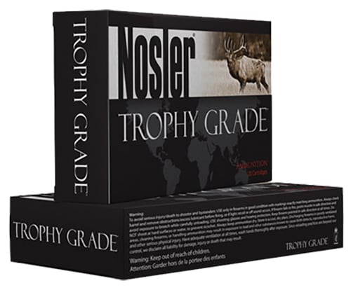 Nosler Trophy Grade 338 Win Mag 250 grain AccuBond Rifle Ammo, 20/Box - 60086