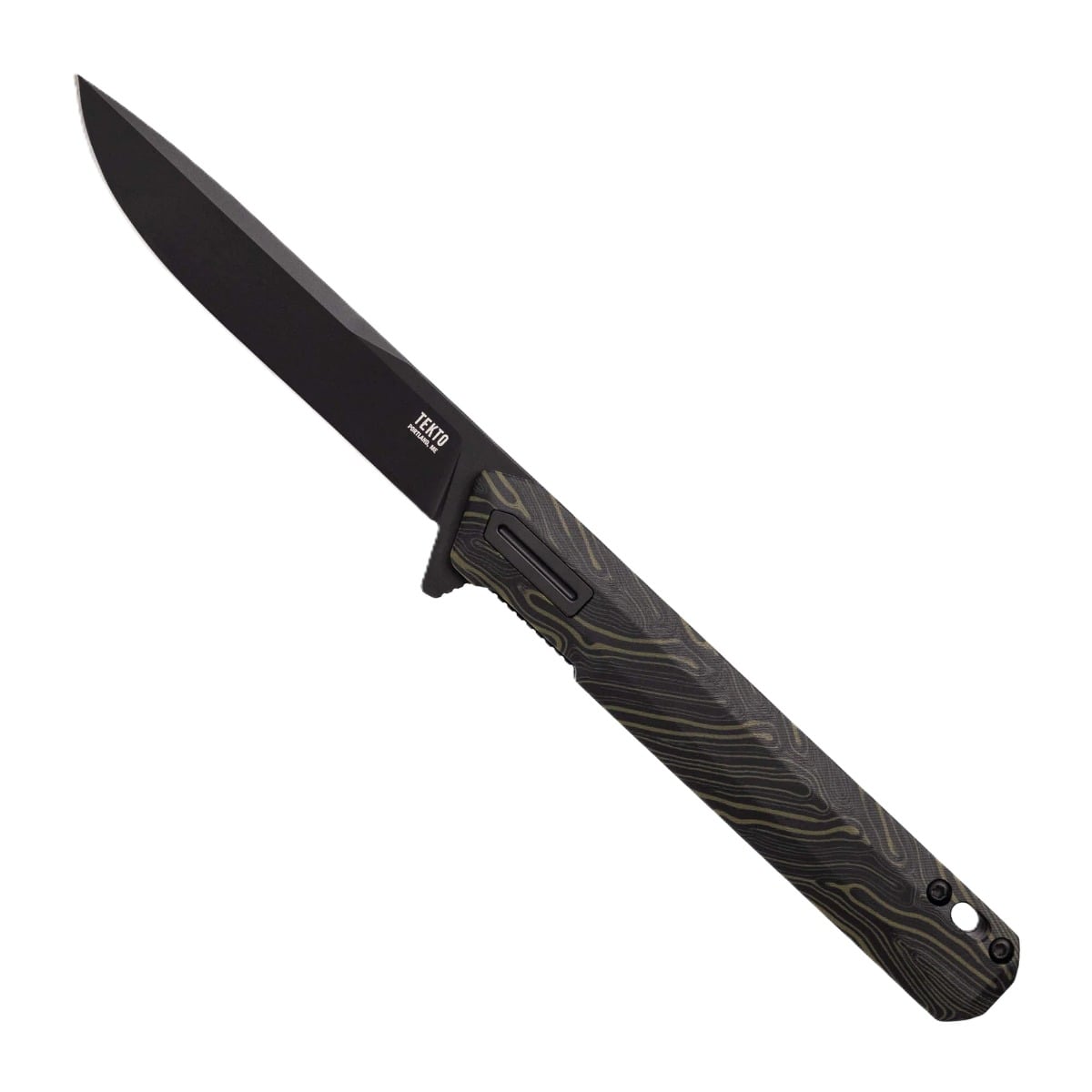 Tekto Knives F2 Bravo Folding Knife, Damascus
