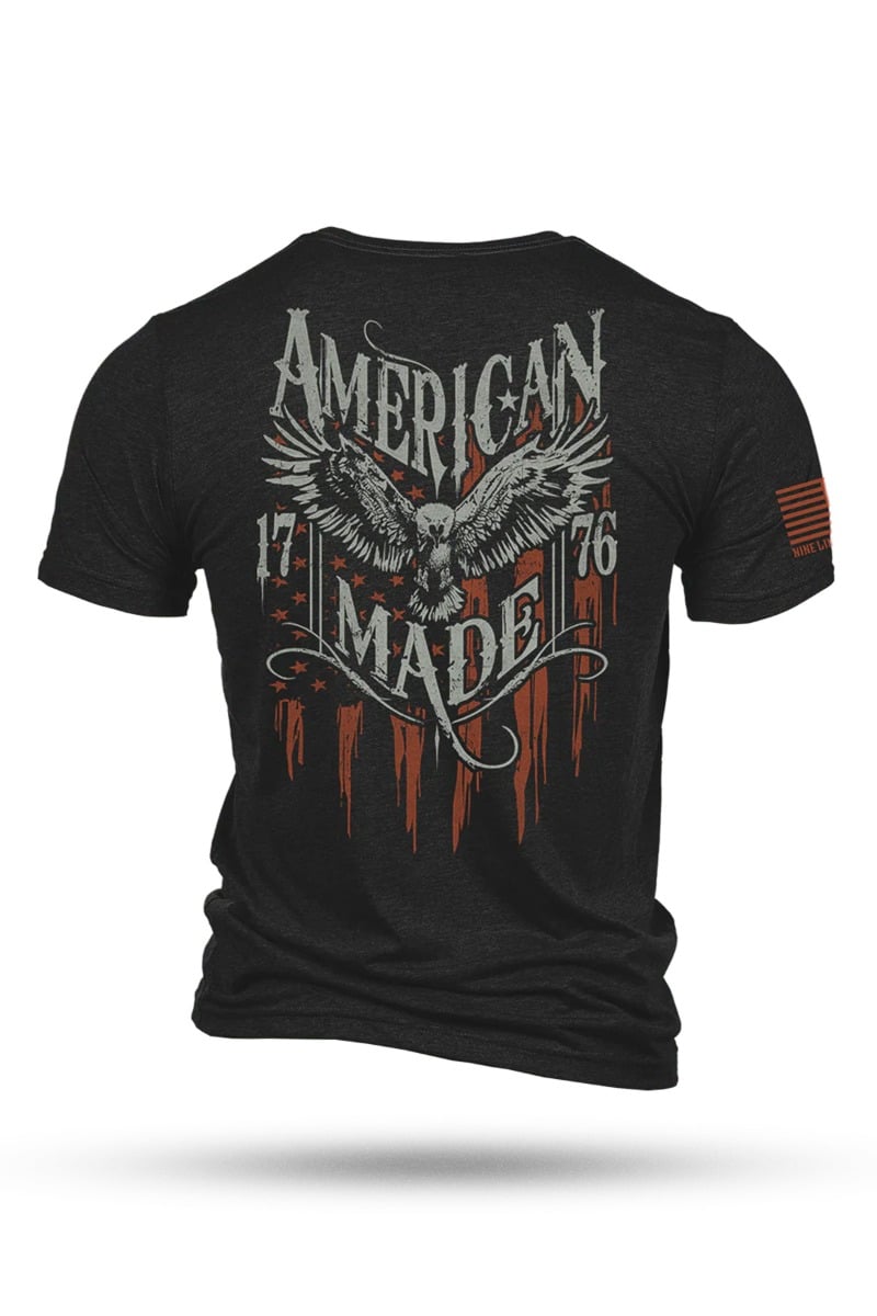 Nine Line American Made - T-Shirt, Charcoal - Small