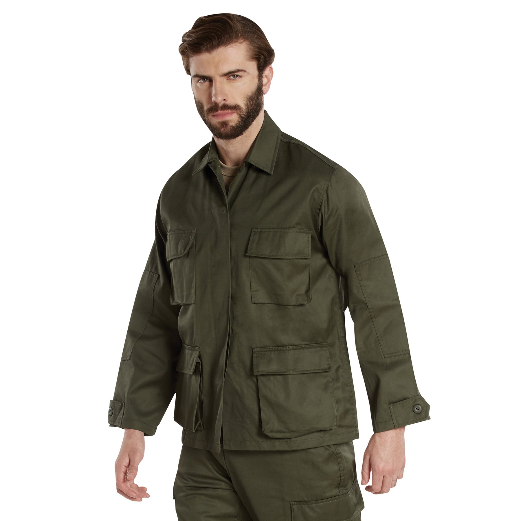 Rothco Twill Bdu Shirt - Olive Drab, Medium