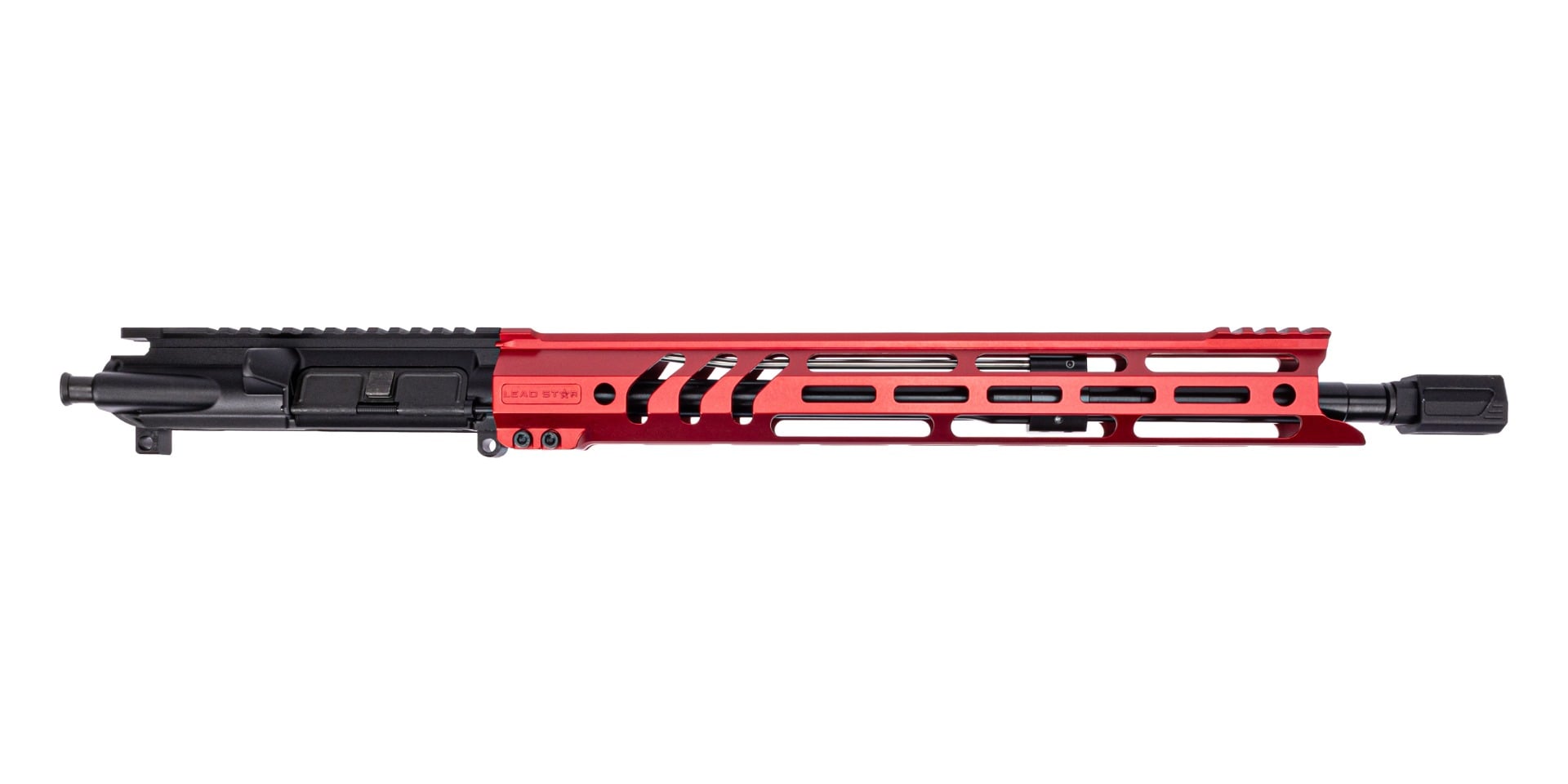 PSA 16" 5.56 NATO 15" LSA Ravage Hex M-LOK Lightweight Upper - No BCG or CH, Red