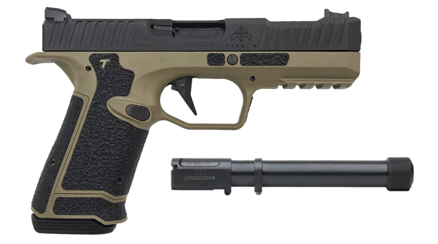 Archon Type B Gen 2 5" 9mm TB RMR Optic Cut 18/15/12rd Pistol, Black /FDE - AF-B9-BT-RMR-RT