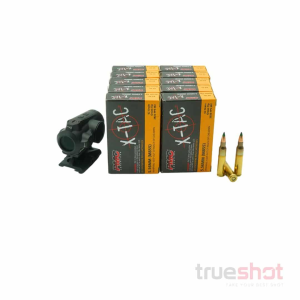 BUNDLE DEAL: Black Sig Sauer Romeo5 Gen II Red Dot Rifle Sight and 200 Rounds of Ammo - PMC 5.56 62 Grain