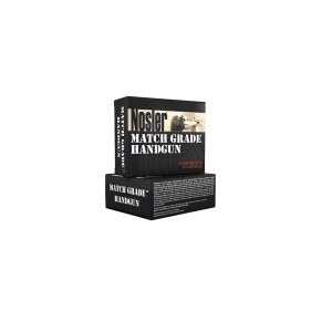 Nosler 51286 Match Grade  9mm Luger 124 gr Jacketed Hollow Point (JHP) 20 Bx/ 20 Cs