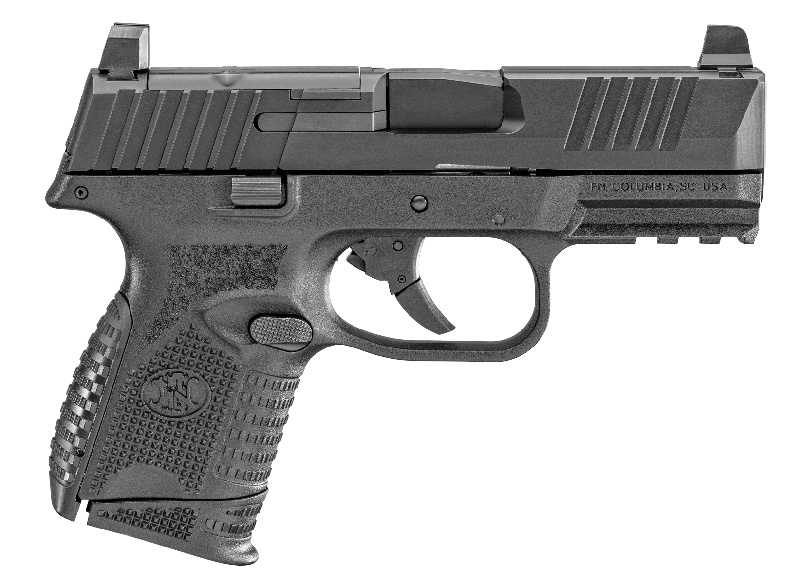 FNH FN 509 Compact MRD 9mm 3.7" 10rd Pistol, Black - 66100572