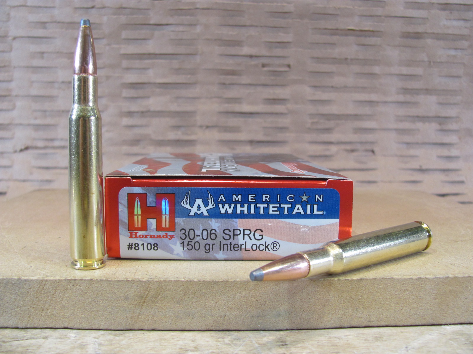 20 Round Box – 30-06 150 Grain InterLock Hornady American Whitetail Ammo – 8108
