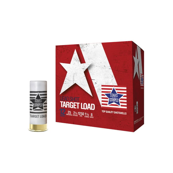 Stars and Stripes Target Load 12 Gauge 2-3/4" #8 1-1/8 Ounce 25rds