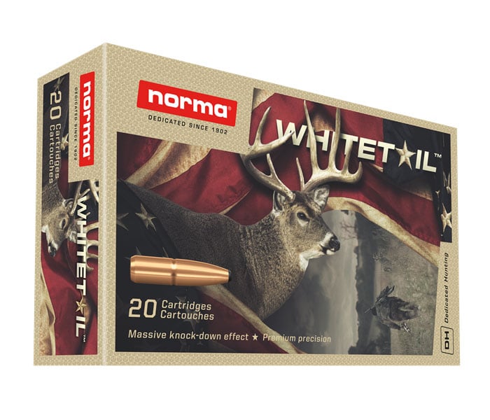 Norma Whitetail 100 gr PSP .243 Winchester Ammunition, 20 Rounds - 20160462