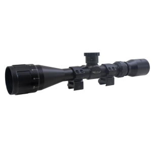 BSA Sweet .22 3-9x40mm Adjustable Objective Rifle Scope SFP 30/30 Duplex Reticle Non Illuminated Black with Dovetail Rings