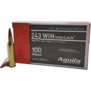 Aguila 8047AG 243 WIN Interlck 100 GR - 20rd Box